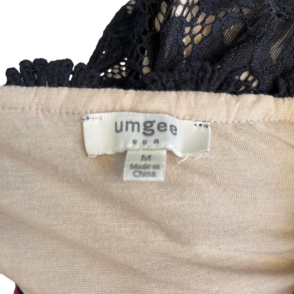 Umgee Boho black lace shift dress medium - Picture 4 of 4
